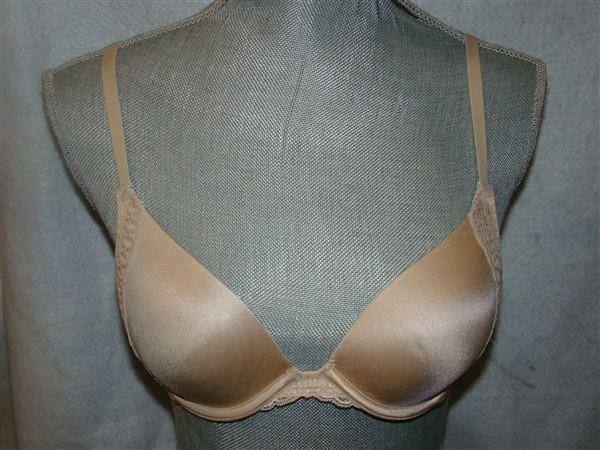NWT Maidenform 36D Natural Boost Bra 9428 Beige Push UP 127777