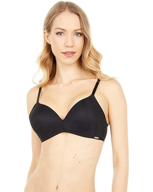 NWT Le Mystere 36DDD Sheer Seduction Wireless Bra 5325 Black 127781