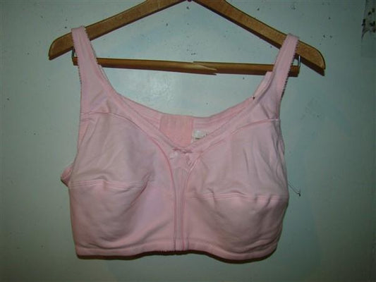 NWT Comfort Choice 52B PINK Wirefree Back Hook Seamless Leisure Bra 127824