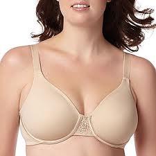 NWOT Vanity Fair 44C Back Smooth Full Fig Minimizer Bra 76080 Beige Lace 127918