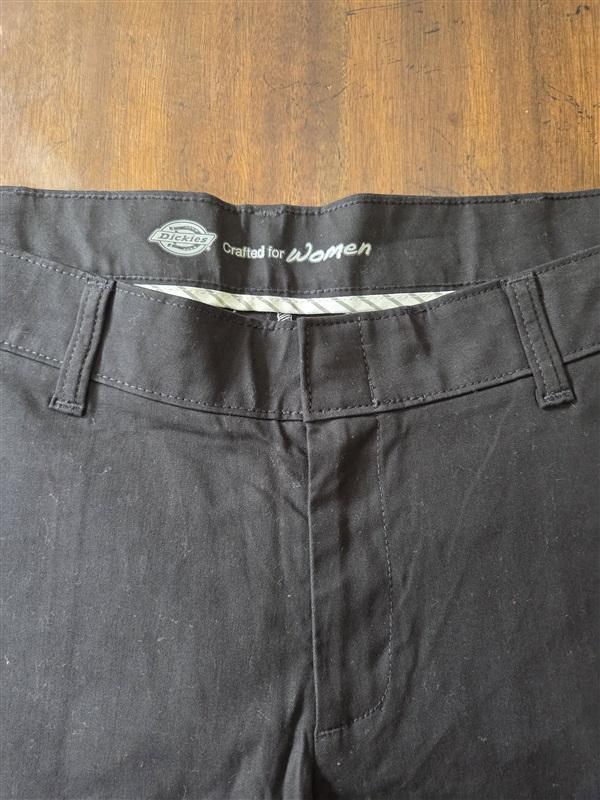 NWT DICKIES 14 Short Slim Fit Black Straight Pants 127920