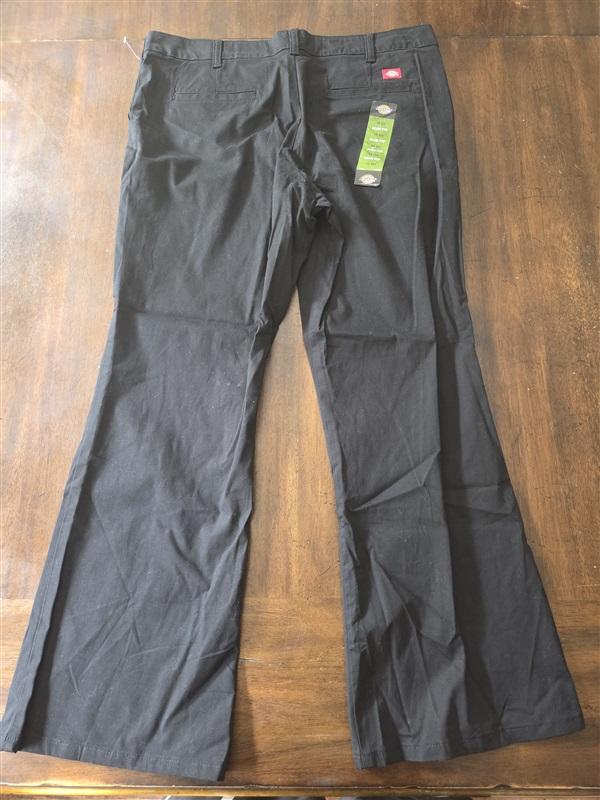 NWT DICKIES 14 Short Slim Fit Black Straight Pants 127920