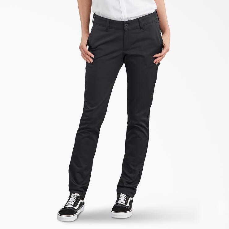 NWT DICKIES 14 Short Slim Fit Black Straight Pants 127920