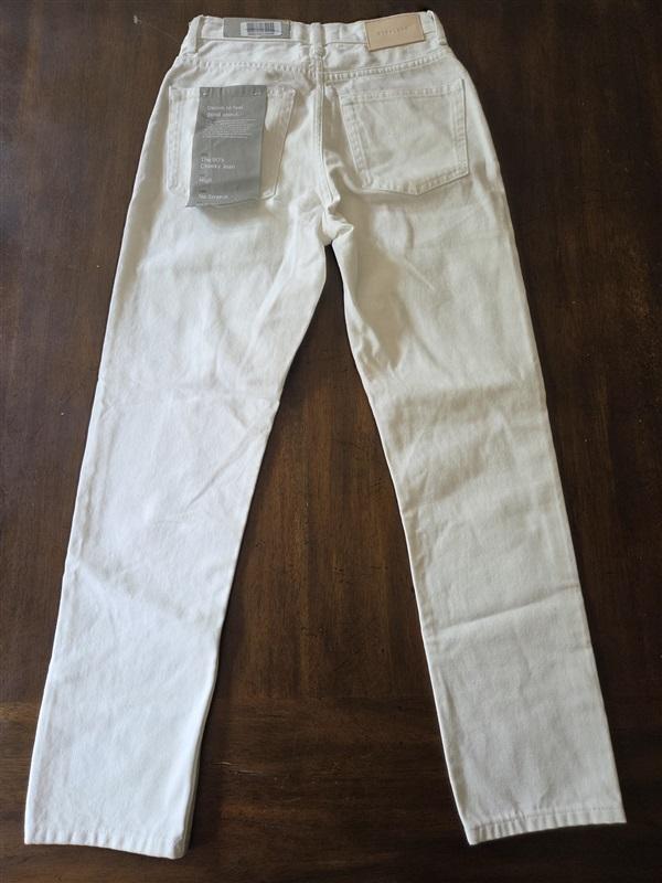 NWT Everlane 23 The 90's Cheeky Straight Ankle Jeans Bone White 127921