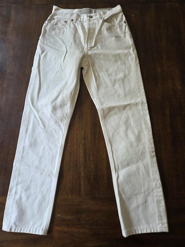 NWT Everlane 23 The 90's Cheeky Straight Ankle Jeans Bone White 127921