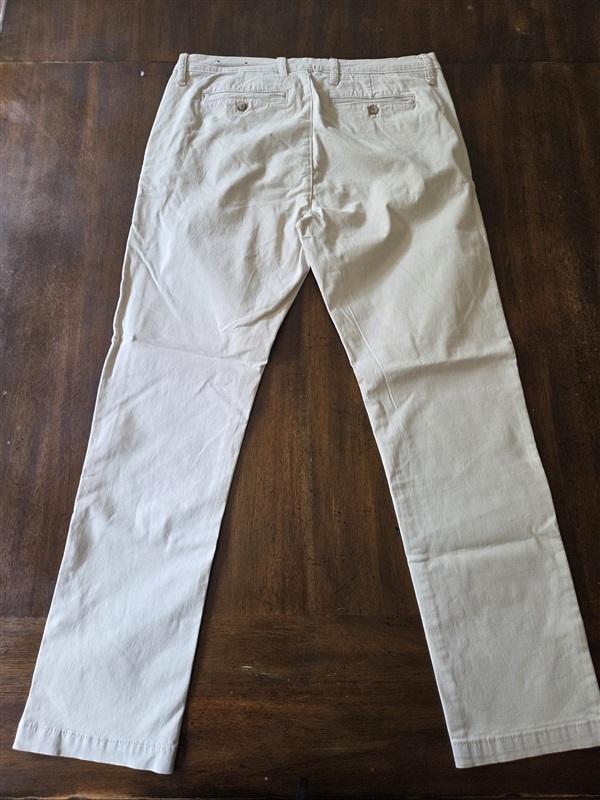 NWT Liverpool 33x30 Modern Twill Chino Pants Limestone Tan 127922