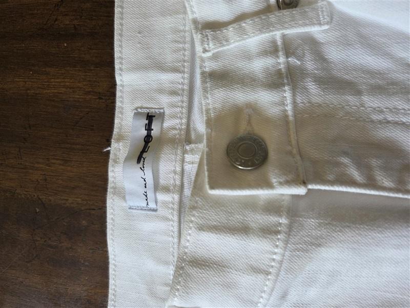 NWOTD The Loft 27 4 Frayed The Girlfriend Skinny Jeans White 127923