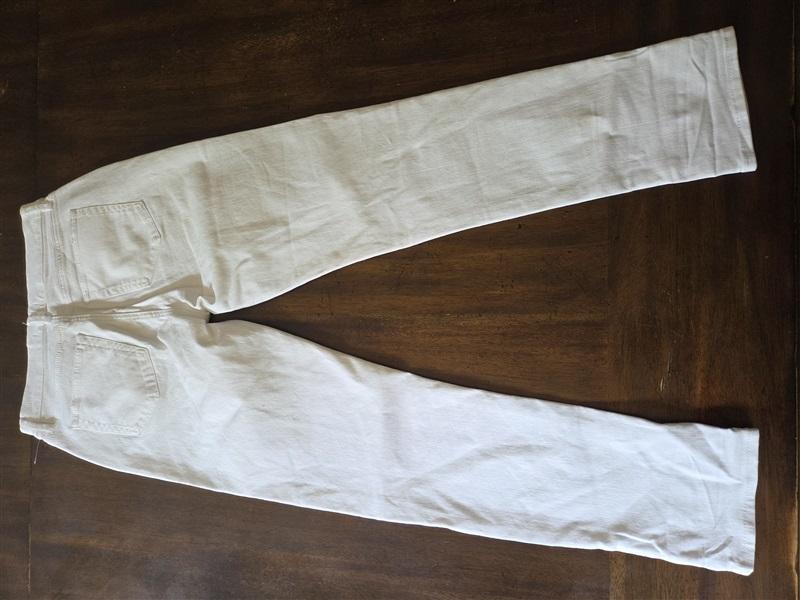 NWOTD The Loft 27 4 Frayed The Girlfriend Skinny Jeans White 127923