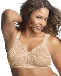 NEW Playtex 40C Bra 18 Hour Smooth 'n Stylish Lace Full-Figure 4716 Beige 127944