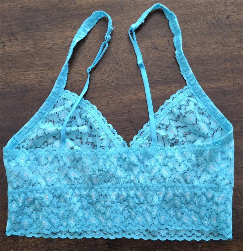 NWOT Hanky Panky XS leopard Bralette Bra 'Retro' Animal Print Blue 128021
