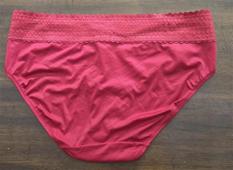 NWOT Warners XL No Pinching No Problems Lace Hipster Panty Red 128022