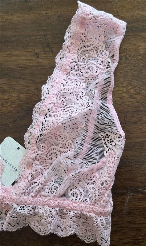 NWT Intimately Free People Only Hearts S SO FINE Lace Bralette Black 128025