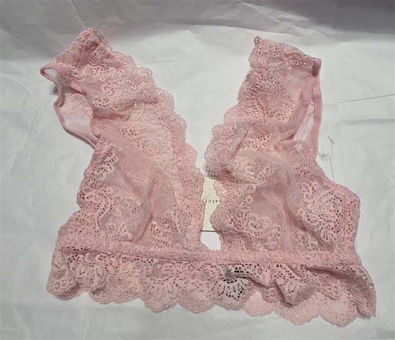 NWT Intimately Free People Only Hearts S SO FINE Lace Bralette Black 128025