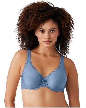 NWT Wacoal 34C Basic Beauty 855192 Full Figure Underwire Bra Blue 128029