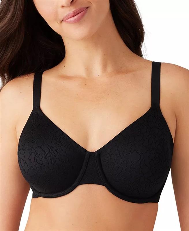 NWT Wacoal 38D 855345 Inside Job Underwire Bra Black 128076