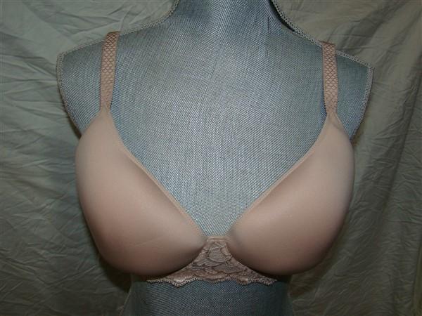 NWOT Simone Perele 34F Caresse 3D Plunge Bra 12A316 Beige 128080