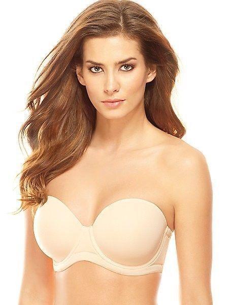 NWTD Wacoal 40D Red Carpet Strapless Convertible DK Beige Bra 854119 128083