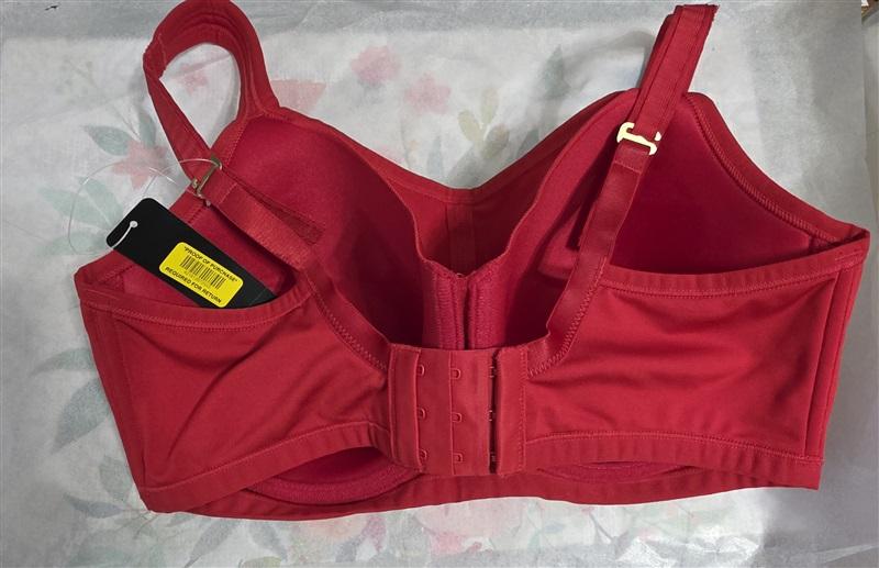 NWT Natori Yogi 32DD Yoga Sports Bra 731050 Samba Red 128144