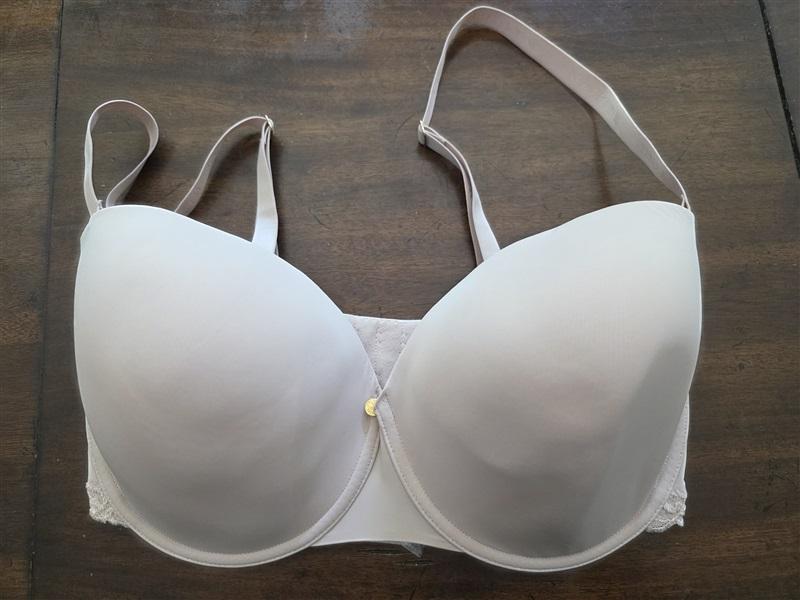 NWT Natori 30G Pure Luxe Strapless Contour Underwire Bra Beige 128147
