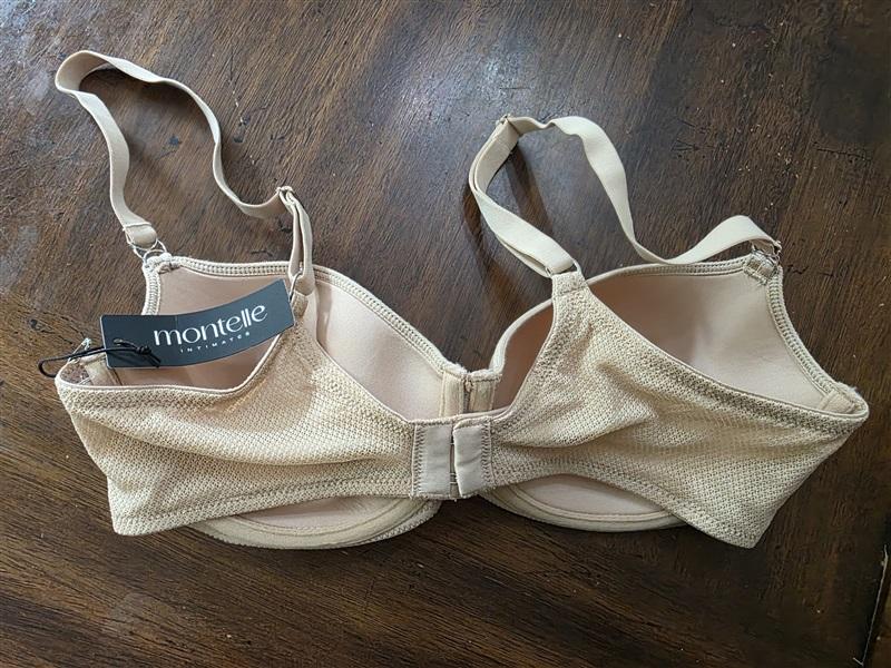 NWT Montelle 32D Spacer Balconette Underwire 9360 Beige 128154