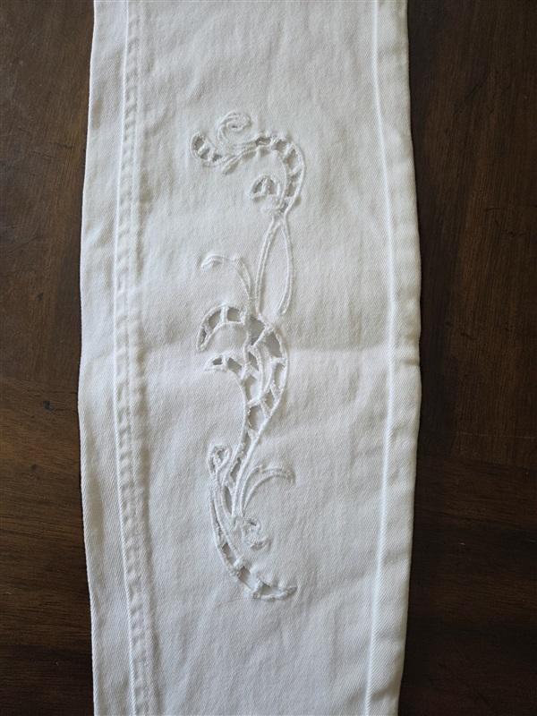 NWOTD Seven 6 High Waist Ankle Skinny Jeans White Lace Embroidery 128161