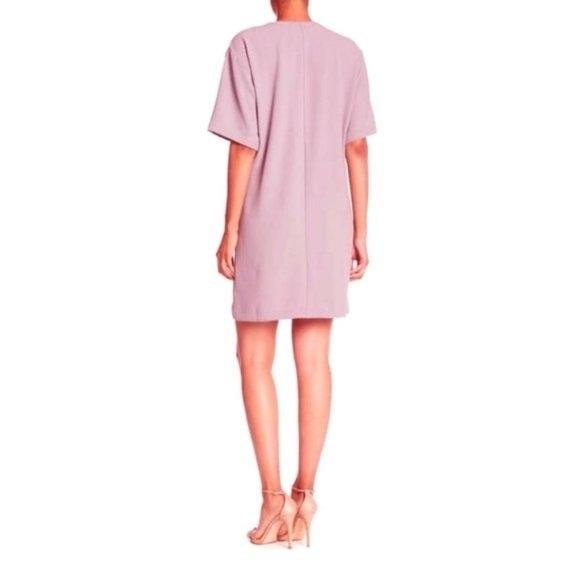 NWOT Bobeau SM Surplice Faux Wrap Dress Purple Lilac 128165