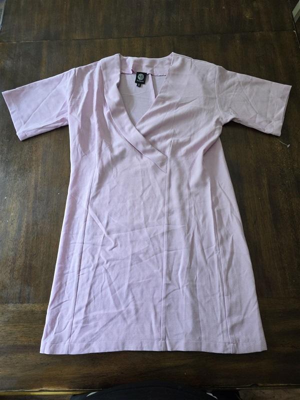 NWOT Bobeau SM Surplice Faux Wrap Dress Purple Lilac 128165