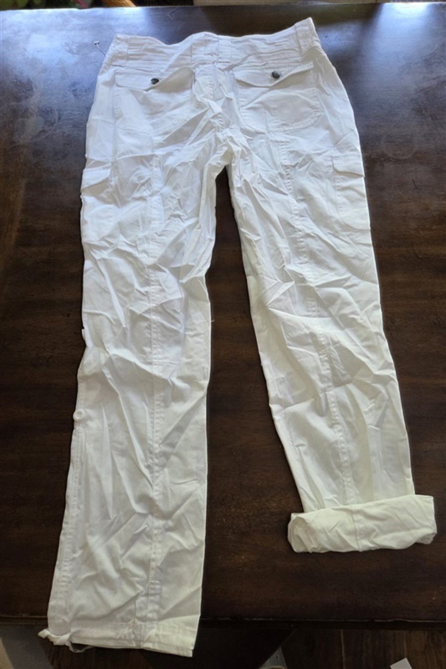 NWOT Boston Proper 6 Convertible Cargo Pants White #128188