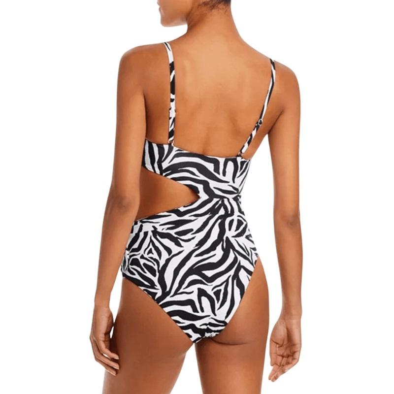 NWT Aqua Swim XS Zebra Monokini Swimsuit 128193