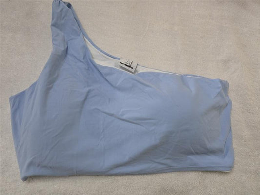 NWOT Hermoza 14 Eliza Blue One Shoulder Yoga Swim Sports Bra 128206