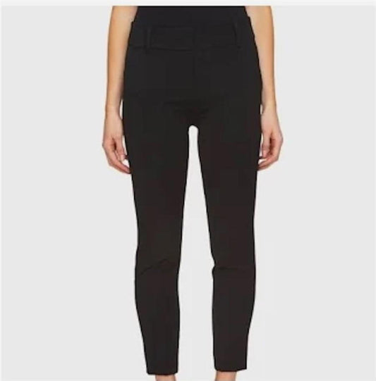 NWT CeCe 10 Essentials Pants Rich Black Stretch Zip Up Trousers 128210