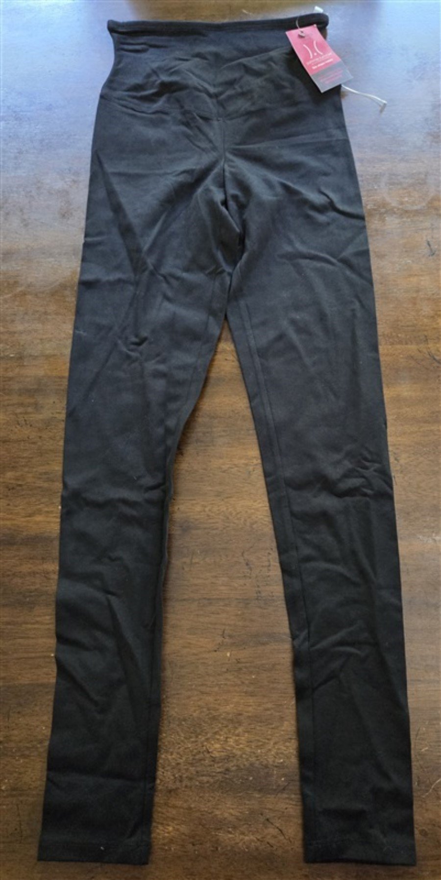 NEW Yummie Tummie XS Compact Cotton Shaping Full-Length Leggings Black #128212