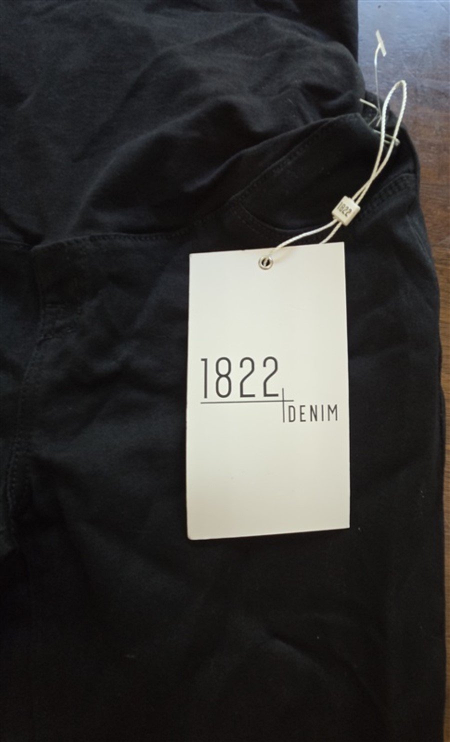 NWT 1822 Denim 28 Butter Jeans Maternity Ankle Super Slim Black 128213