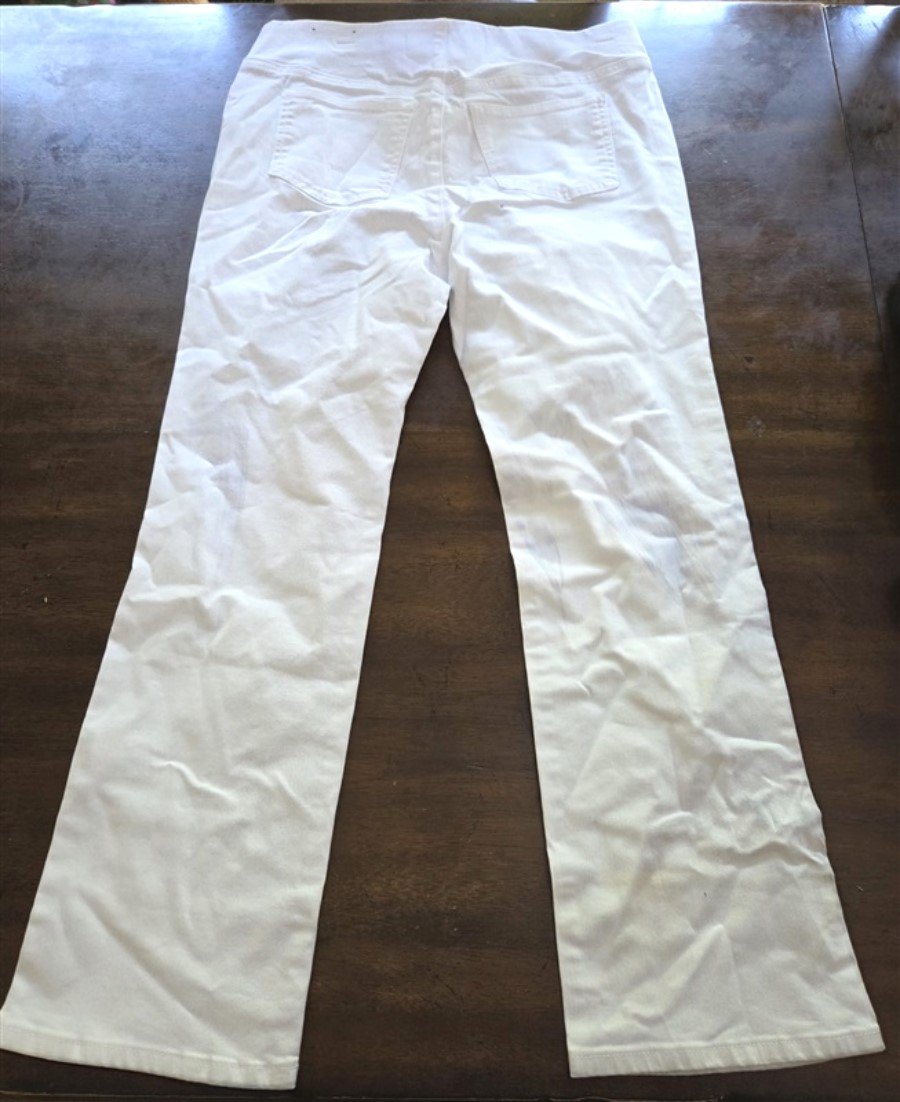 NWD DIY Soft Surroundings PM Petite Ultimate Bootcut Slimming Stretch Jeans Wht