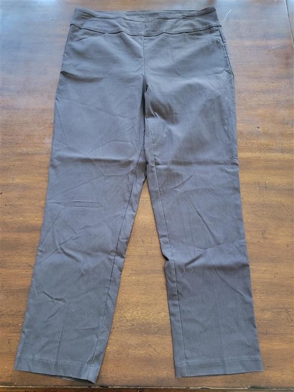 NWT Tribal 12 Flatten It Pull-On Ankle Pant Carbon Gray #128221