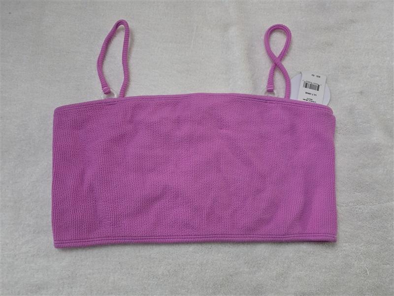 NWT Pilyq D Ultraviolet Pink Midi Ring Bralette Tube Swim Top 128253
