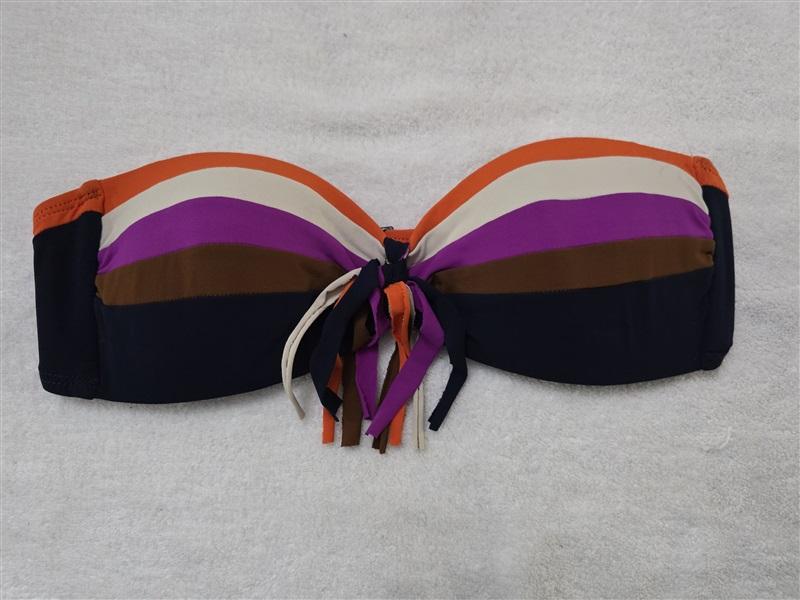 NWTD Robin Piccone M Billy Bandeau Bikini Swim Top 128262