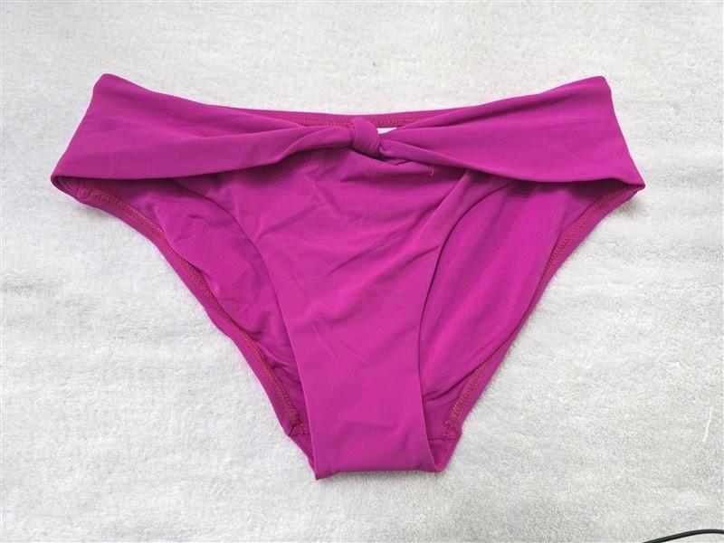 NWOT Robin Piccone XS Hot Pink Knot Front Bikini Swim Bottoms 128267