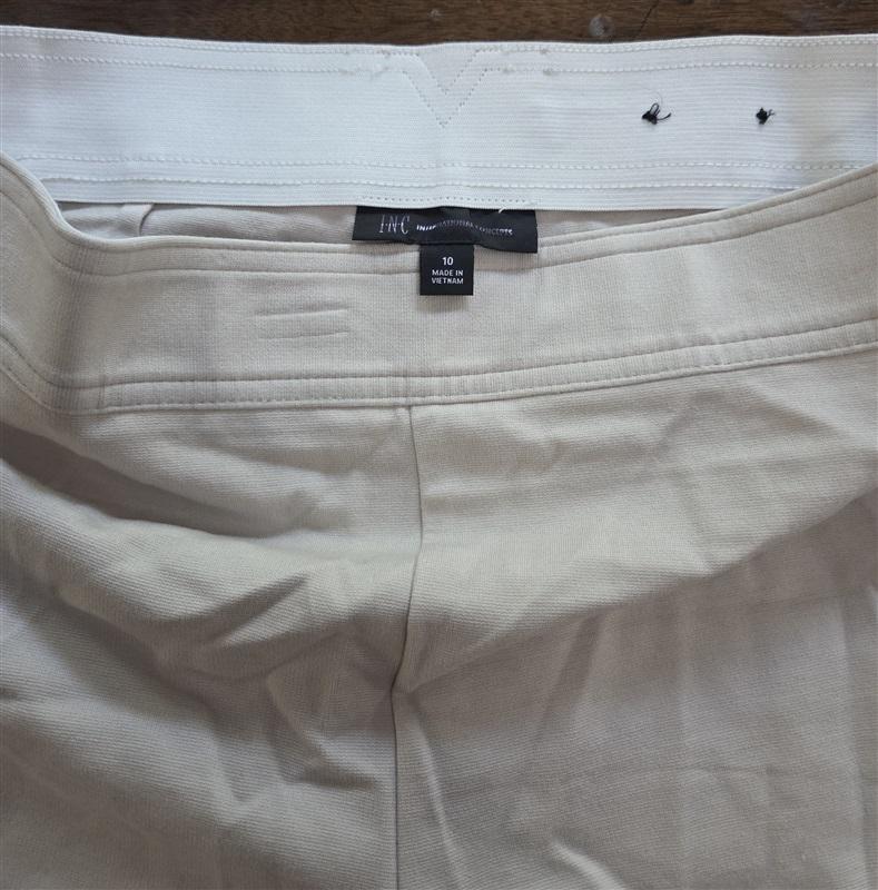 NWOT Inc 10 Full Length Zipper Pocket Tan Khaki Pants Reg 128269