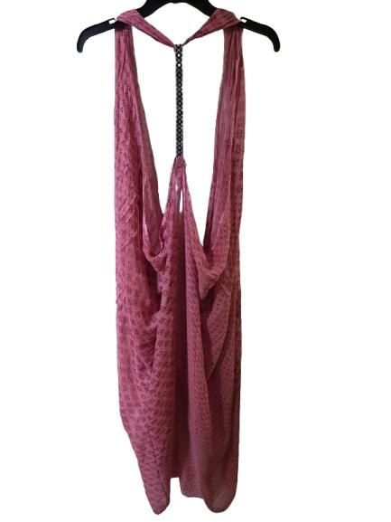 NWT Mayamar Anthropologie OS Crinkle Boho Cover Up T Back Vest 128271