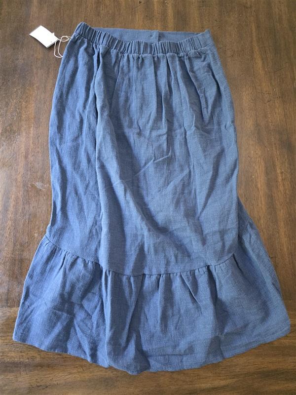 NWT Wet Anthropologie XS Melodie Flounce Mermaid Skirt Blue 128278