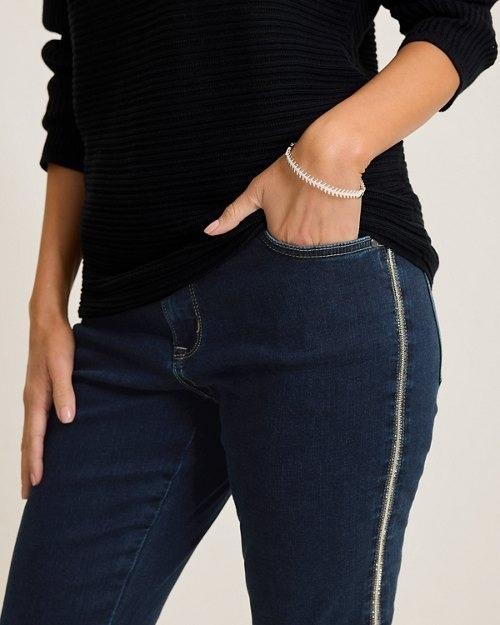 NWT Tommy Bahama 6 Boracay Black HR Tux Ankle Jeans 128282
