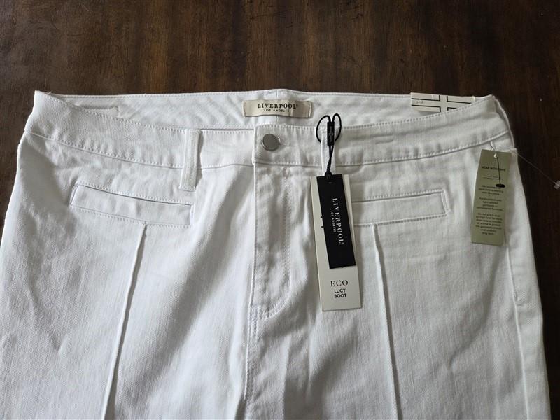 NWT Liverpool 14 32 Lucy Hi Rise Bootcut Jeans White 128286