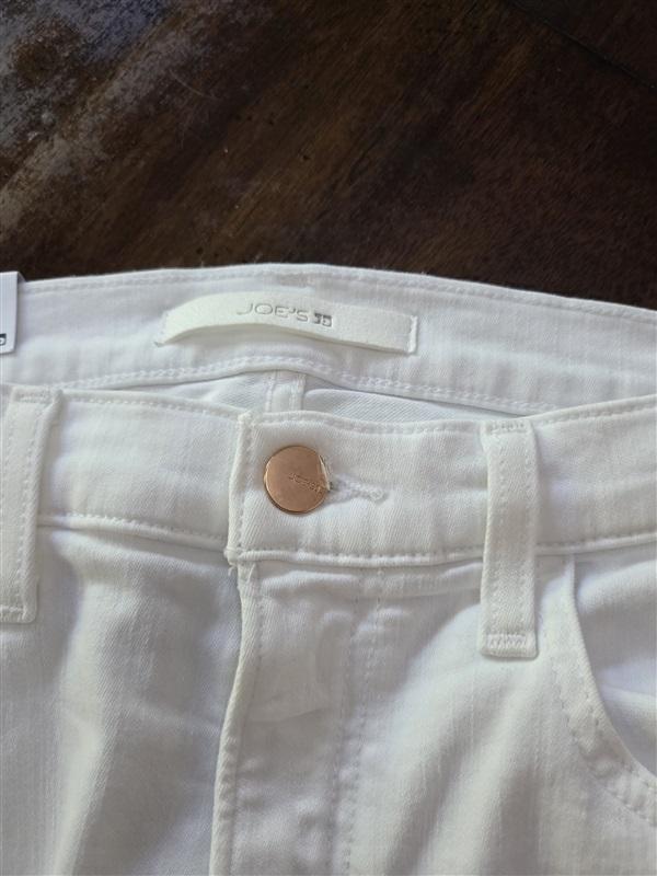 NWT Joe's Jeans 30 The Callie High Waist Crop Bootcut Jeans White 128287