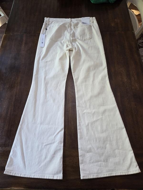 NWT Joe's Jean 32 The Molly High Rise Flare Vintage Stretch Ivory 128308