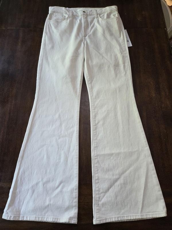 NWT Joe's Jean 32 The Molly High Rise Flare Vintage Stretch Ivory 128308