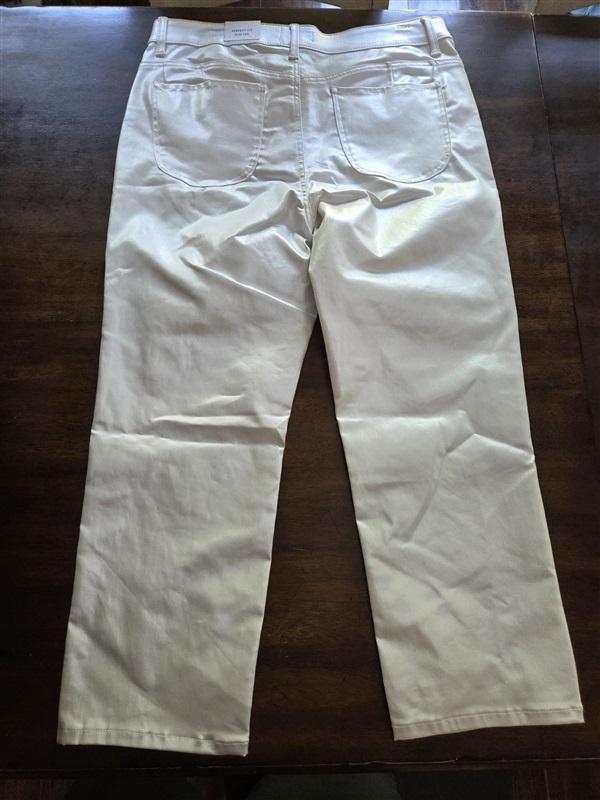 NWT Tommy Bahama 10 Metallic Silver Denim HR Ankle Jeans 128315