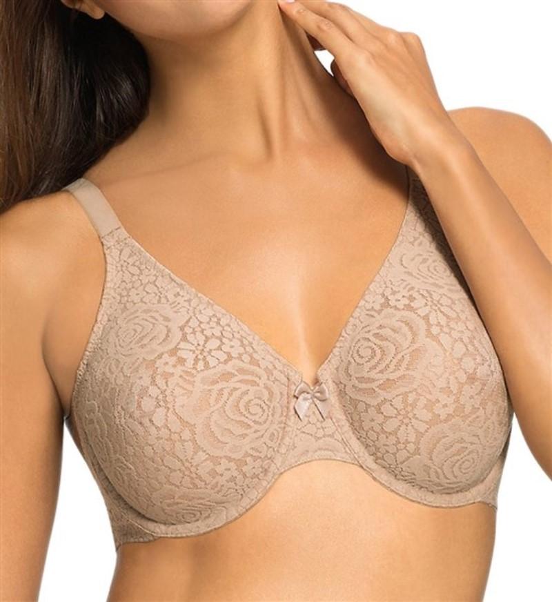 NWT Wacoal 32DDD Halo Lace Molded 851205 Underwire Bra #128341