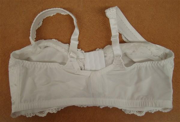 NWT Comfort Choice 38C Wirefree Front Hook Leisure Bra Gel Straps White 128369