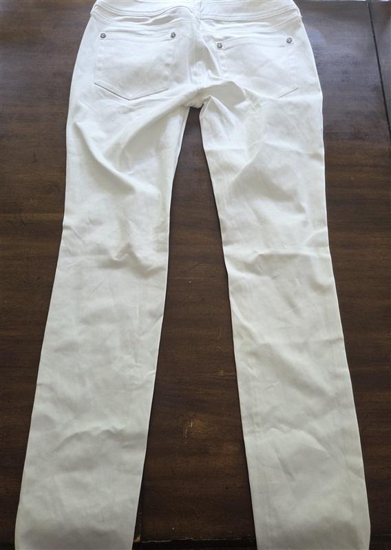 NWOT Affliction 28 Sample Jeans Low Rise Straight White 128388